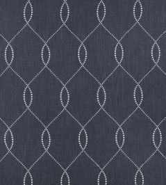 Ogee Fabric by Mark Alexander Indigo Ogee Fabric by Mark Alexander Indigo
