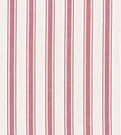 Ojai Stripe Fabric by Schumacher Red Ojai Stripe Fabric by Schumacher Red