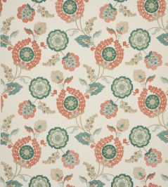 Olander Fabric by Colefax and Fowler Red/Green Olander Fabric by Colefax and Fowler Red/Green