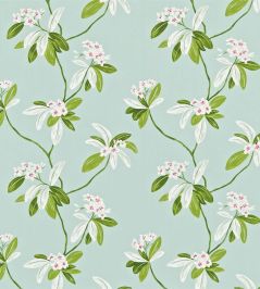 Oleander Fabric by Sanderson Fuchsia/Sky Blue Oleander Fabric by Sanderson Fuchsia/Sky Blue