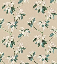Oleander Fabric by Sanderson Orange/Teal Oleander Fabric by Sanderson Orange/Teal