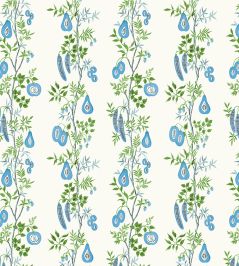 On The Vine Fabric by Scion Cornflower/Kelly Green On The Vine Fabric by Scion Cornflower/Kelly Green