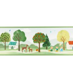 Once Upon A Time Border Wallpaper by Villa Nova Green Once Upon A Time Border Wallpaper by Villa Nova Green