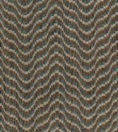 Ondoso Fabric by Nina Campbell Lagoon/Chocolate Ondoso Fabric by Nina Campbell Lagoon/Chocolate
