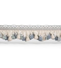 Ophelia Scallop Tassel Fringe Trimming by James Hare Blue Ophelia Scallop Tassel Fringe Trimming by James Hare Blue