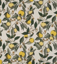 Orange Grove Fabric by James Hare Lemon and Lime Orange Grove Fabric by James Hare Lemon and Lime