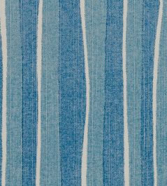 Orchard Stripe Fabric by Fermoie Candy Blue Orchard Stripe Fabric by Fermoie Candy Blue