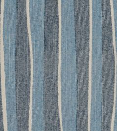 Orchard Stripe Fabric by Fermoie Blue/Navy Orchard Stripe Fabric by Fermoie Blue/Navy