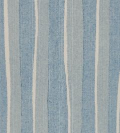 Orchard Stripe Fabric by Fermoie Sky Blue Orchard Stripe Fabric by Fermoie Sky Blue