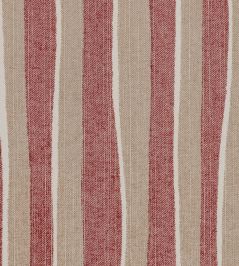 Orchard Stripe Fabric by Fermoie Raspberry Orchard Stripe Fabric by Fermoie Raspberry