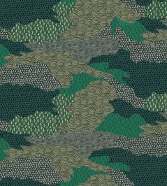Ordnance Survey Fabric by Parker & Jules Multi Green Ordnance Survey Fabric by Parker & Jules Multi Green