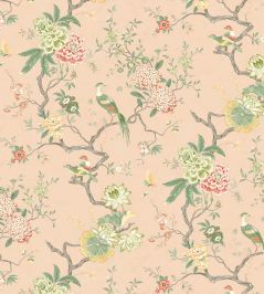 Oriental Bird Wallpaper by GP & J Baker Blush Oriental Bird Wallpaper by GP & J Baker Blush