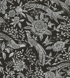 Oriental Garden Ricamo Wallpaper by Missoni Black Oriental Garden Ricamo Wallpaper by Missoni Black