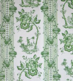 Oriental Toile Fabric by Titley and Marr Verdant Oriental Toile Fabric by Titley and Marr Verdant