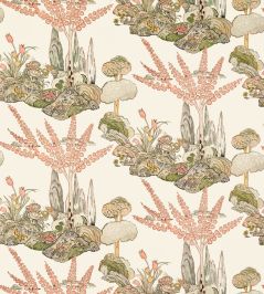 Orleans Fabric by Thibaut Apricot and Ginger Orleans Fabric by Thibaut Apricot and Ginger