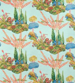 Orleans Fabric by Thibaut Turquoise Orleans Fabric by Thibaut Turquoise
