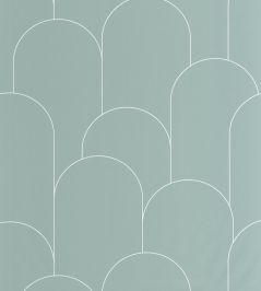 Ornament Wallpaper by Caselio Vert D Eau Blanc Ornament Wallpaper by Caselio Vert D Eau Blanc