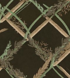 Ornamental Reed Wallpaper by MINDTHEGAP Anthracite Ornamental Reed Wallpaper by MINDTHEGAP Anthracite