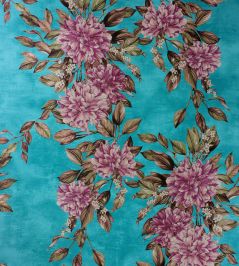 Rhodora Wallpaper by Osborne & Little Plum / Sepia / Teal Rhodora Wallpaper by Osborne & Little Plum / Sepia / Teal