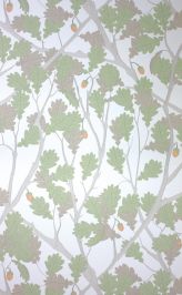 Feuille De Chene Wallpaper by Osborne & Little Ivory/Pistachio Feuille De Chene Wallpaper by Osborne & Little Ivory/Pistachio