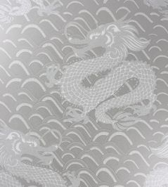 Celestial Dragon Wallpaper by Matthew Williamson Pebble, Metallic Gilver Celestial Dragon Wallpaper by Matthew Williamson Pebble, Metallic Gilver
