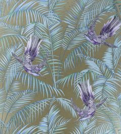 Sunbird Wallpaper by Matthew Williamson Metallic Bronze, Purple, Turquoise Sunbird Wallpaper by Matthew Williamson Metallic Bronze, Purple, Turquoise