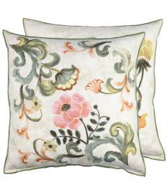 Osier Damasse Cushion 50 x 50cm by Designers Guild Travertine Osier Damasse Cushion 50 x 50cm by Designers Guild Travertine