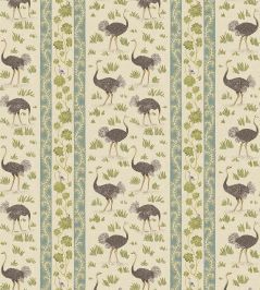 Ostrich Stripe Wallpaper by Josephine Munsey Cream and Green Ostrich Stripe Wallpaper by Josephine Munsey Cream and Green