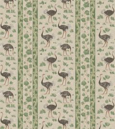 Ostrich Stripe Wallpaper by Josephine Munsey Khaki and Green Ostrich Stripe Wallpaper by Josephine Munsey Khaki and Green