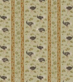 Ostrich Stripe Wallpaper by Josephine Munsey Olive and Orange Ostrich Stripe Wallpaper by Josephine Munsey Olive and Orange