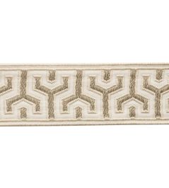 Otero Embroidered Border Trimming by Samuel & Sons White Sands Otero Embroidered Border Trimming by Samuel & Sons White Sands