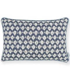 Otillo Cushion 40 x 60cm by Romo Navy Otillo Cushion 40 x 60cm by Romo Navy