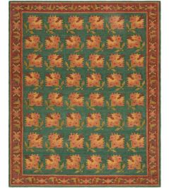 Otis Rug by Livabliss Green/Rust Otis Rug by Livabliss Green/Rust