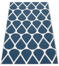 Otis Rug by Pappelina Ocean Blue/Vanilla Otis Rug by Pappelina Ocean Blue/Vanilla
