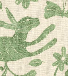 Otomi Fabric by Lewis & Wood Leafy Otomi Fabric by Lewis & Wood Leafy