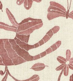 Otomi Fabric by Lewis & Wood Rosy Otomi Fabric by Lewis & Wood Rosy
