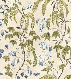 Ottilia Wallpaper by Sandberg Olive Green Ottilia Wallpaper by Sandberg Olive Green