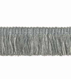 Outdoor Moss Fringe 40mm Trimming by Houles Steel Grey Outdoor Moss Fringe 40mm Trimming by Houles Steel Grey