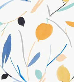 Oxalis Wallpaper by Scion Papaya / Honey Oxalis Wallpaper by Scion Papaya / Honey