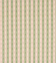 Oxley Stripe Fabric by Jane Churchill Green/Pink Oxley Stripe Fabric by Jane Churchill Green/Pink