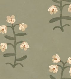 Pacific Blooming Wallpaper by Tres Tintas Green Pacific Blooming Wallpaper by Tres Tintas Green