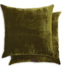 Paddy Cushion 50 x 50cm by William Yeoward Olive Paddy Cushion 50 x 50cm by William Yeoward Olive