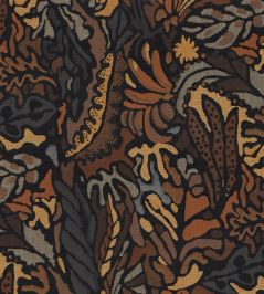 Pae Fabric by Casamance Noir Ocre Pae Fabric by Casamance Noir Ocre