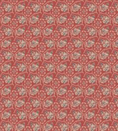 Pagelle Fabric by Nina Campbell Red Pagelle Fabric by Nina Campbell Red