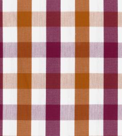 Paint Pot Check Fabric by Ian Mankin Claret/Rust Paint Pot Check Fabric by Ian Mankin Claret/Rust
