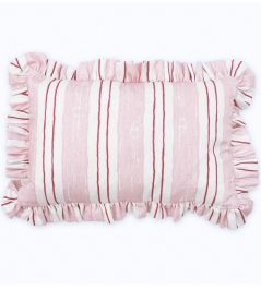 Painter's Stripe Cushion 51 x 33cm by Barneby Gates Pink Painter's Stripe Cushion 51 x 33cm by Barneby Gates Pink