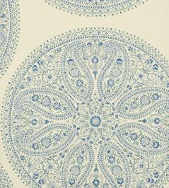 Paisley Circles Wallpaper by Sanderson Blue Paisley Circles Wallpaper by Sanderson Blue