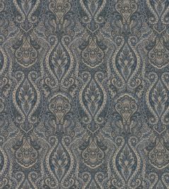 Paisley Fabric by Nobilis Navy Paisley Fabric by Nobilis Navy