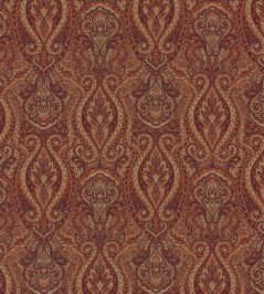 Paisley Fabric by Nobilis Red Paisley Fabric by Nobilis Red
