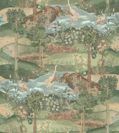 Palace Tapestry Wallpaper by GP & J Baker Royal Green Palace Tapestry Wallpaper by GP & J Baker Royal Green